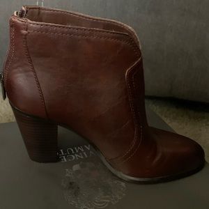Rich Cognac lux tie dye ankle boot